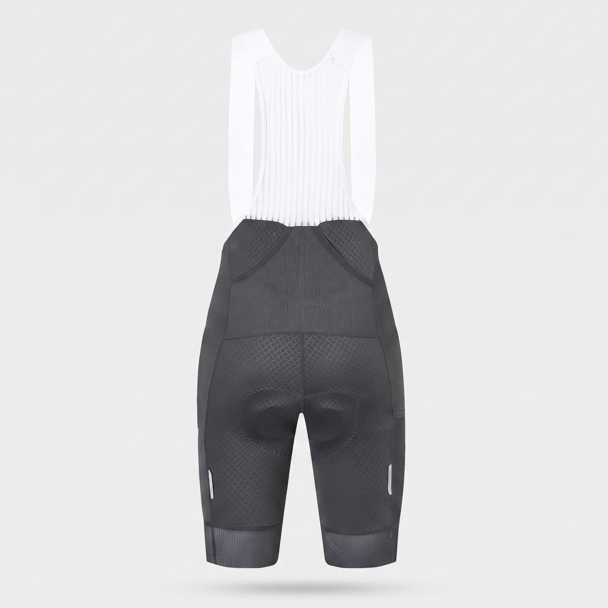 Women's Cycling Bib Shorts with Moulded Chamois Pad and Reflective Leg Strips