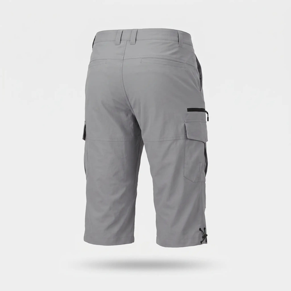 Men’s 3/4 Cargo Shorts with Multiple Pockets and Adjustable Hem Drawcords