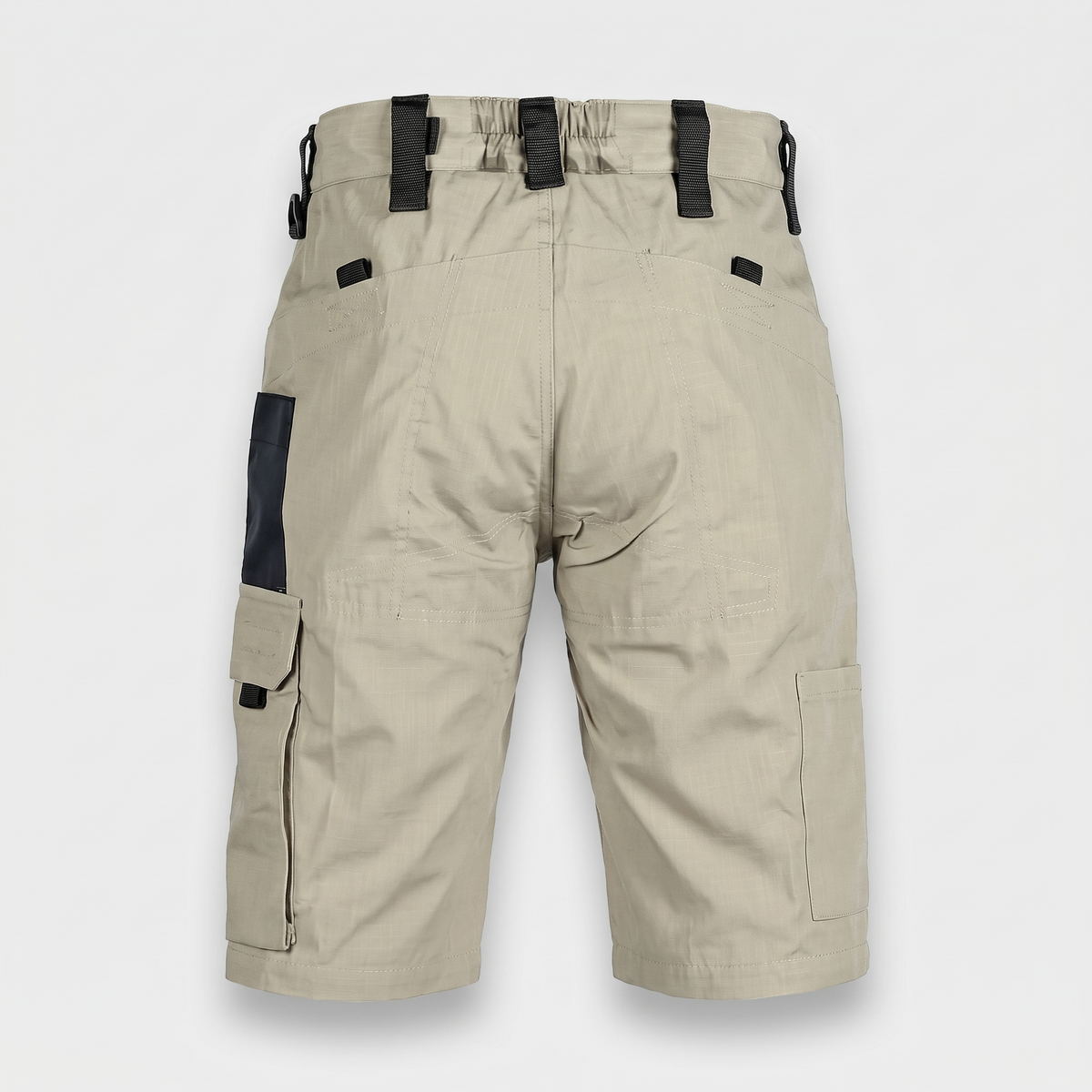 Men's Ripstop Cargo Shorts With Zip Security Pocket And Webbing Belt Loops