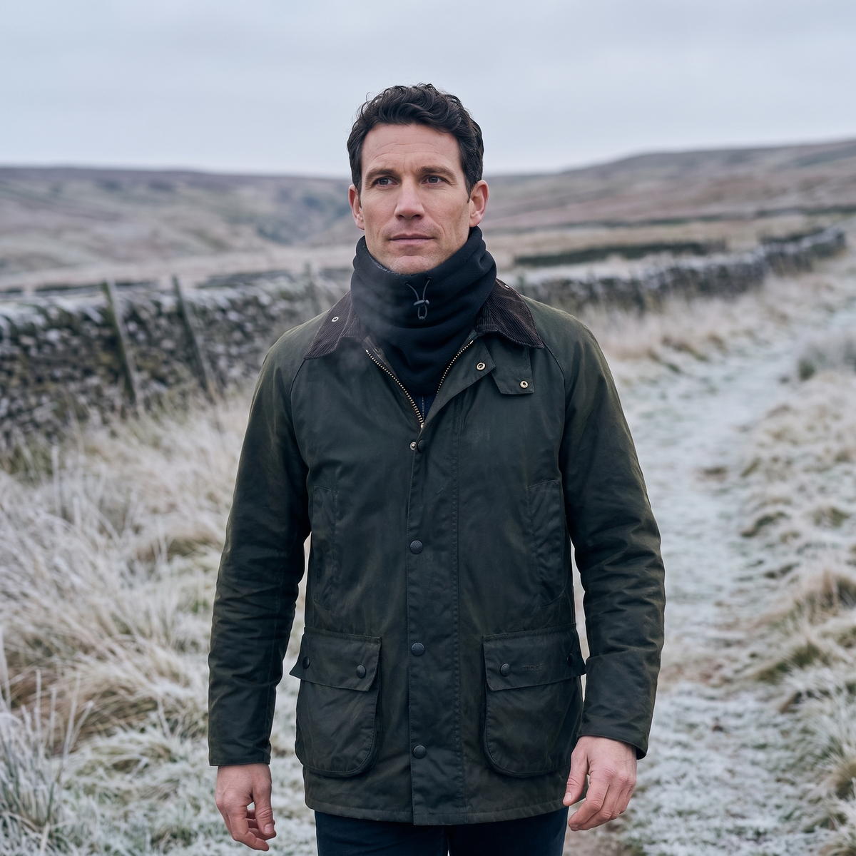 Men's Polar Fleece Snood with Drawcord Top