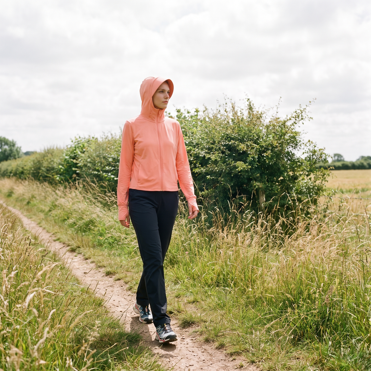 Women's Zip Up Sun Hoodie Lightweight UV Protection Jacket
