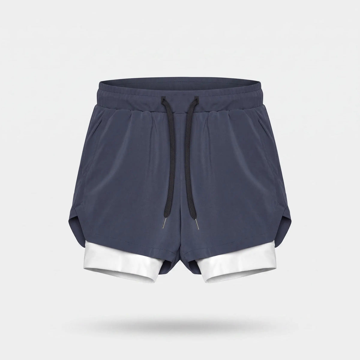 Men's 2 In 1 Running Shorts With Compression Liner And Phone Pocket