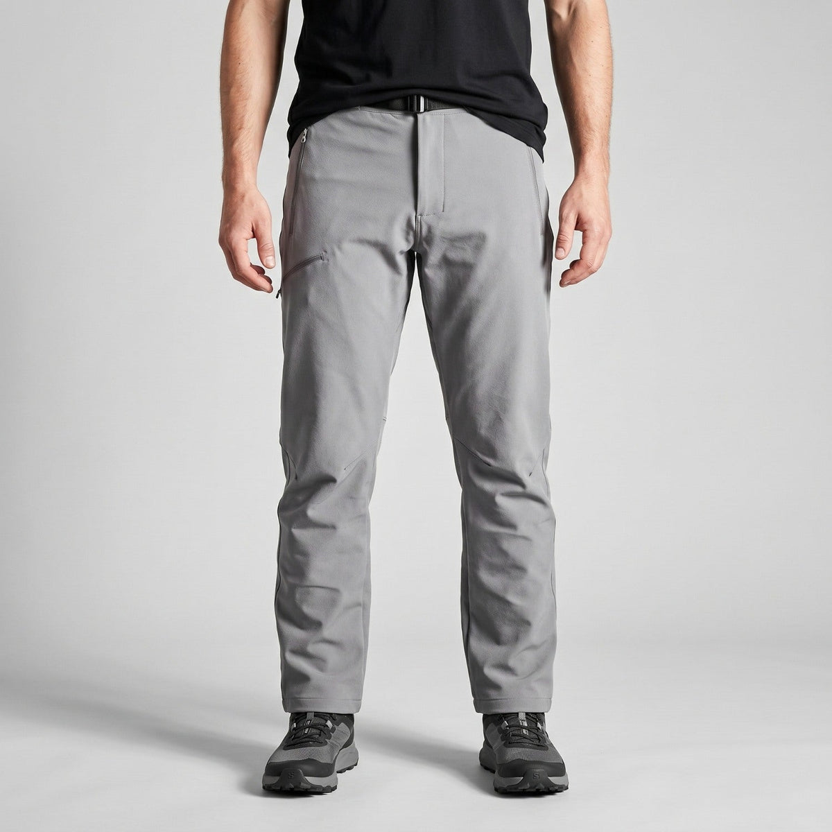 Men’s Fleece-Lined Hiking Pants with 4-Way Stretch and Water-Repellent Finish
