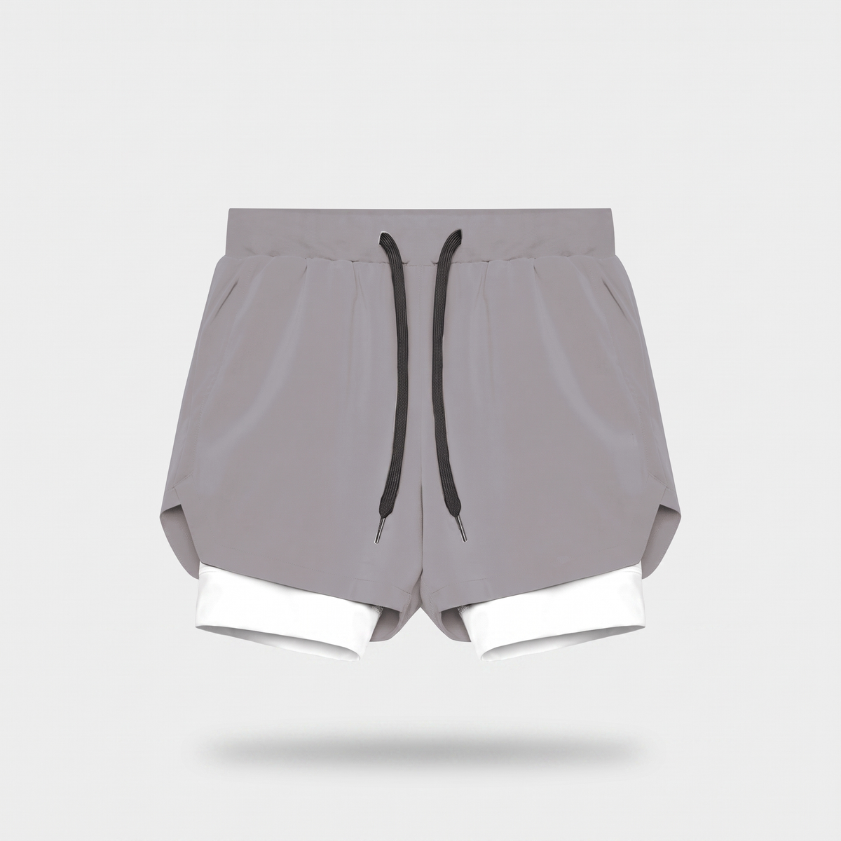 Men's 2 In 1 Running Shorts With Compression Liner And Phone Pocket