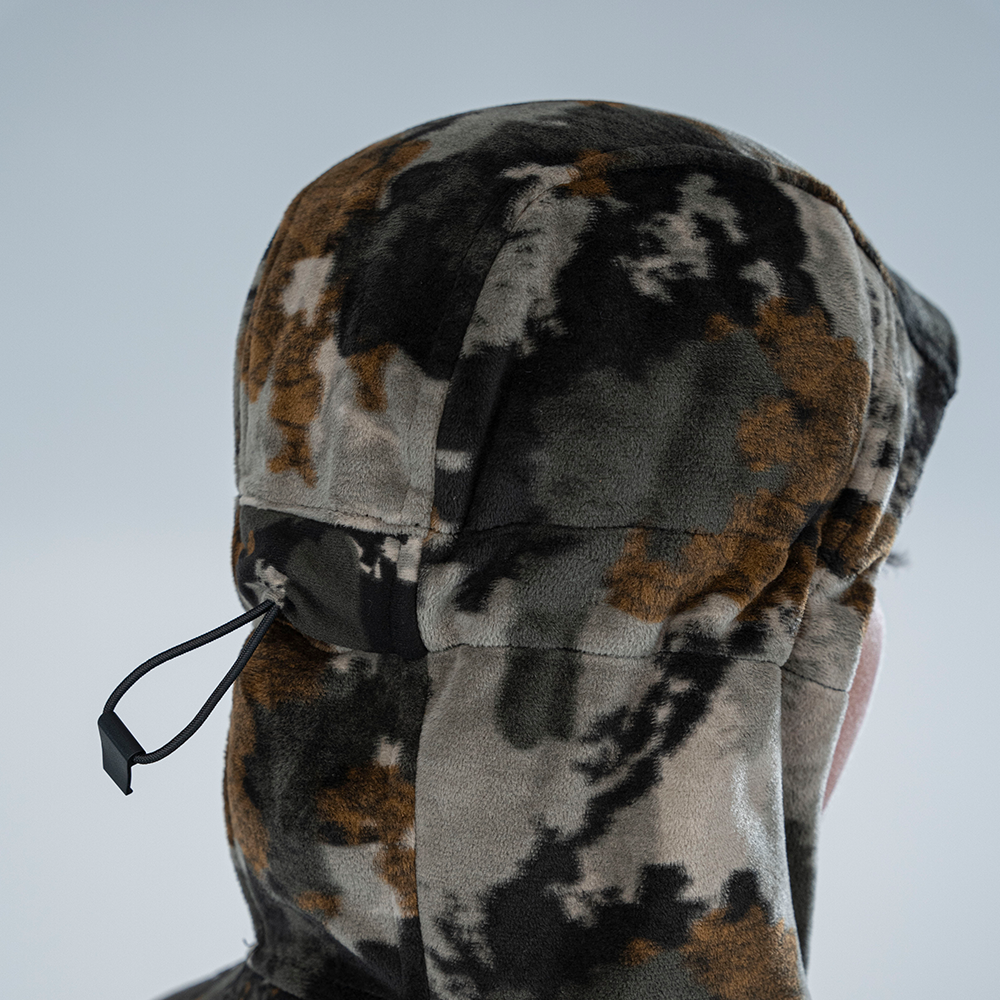 Women's Camouflage Hunting Jacket with Hood and Underarm Ventilation Zippers