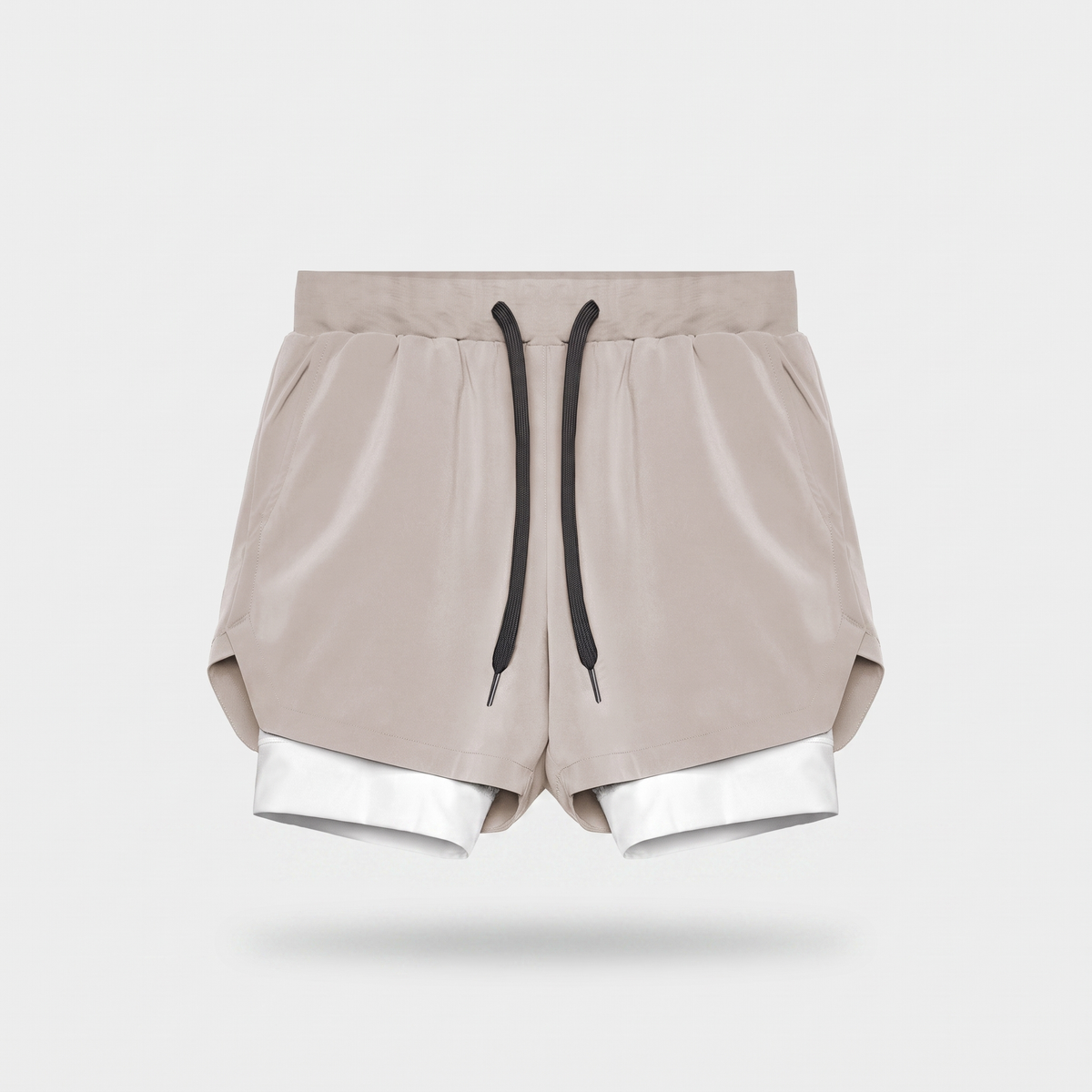 Men's 2 In 1 Running Shorts With Compression Liner And Phone Pocket
