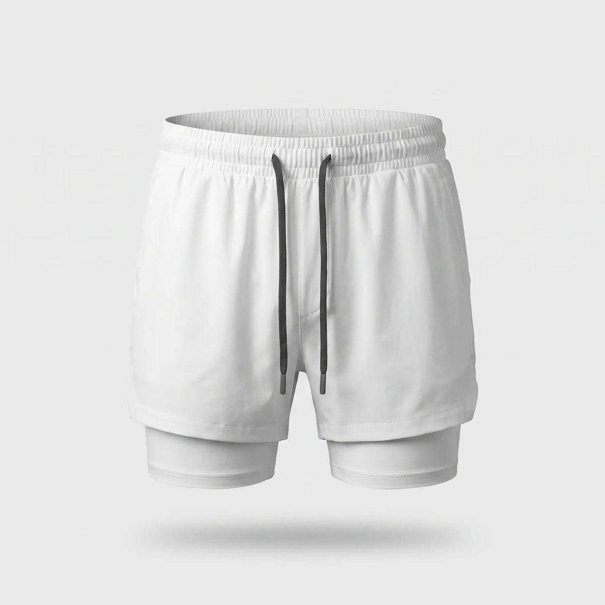 Men's 2 In 1 Running Shorts With Compression Liner And Phone Pocket
