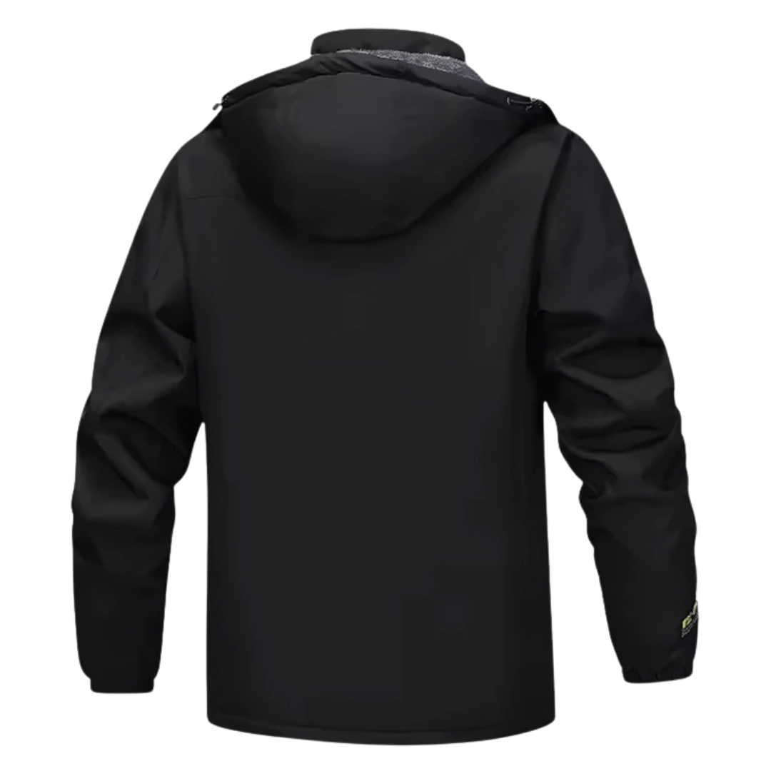 Men's Waterproof Fleece Lined Windproof Jacket with Hood