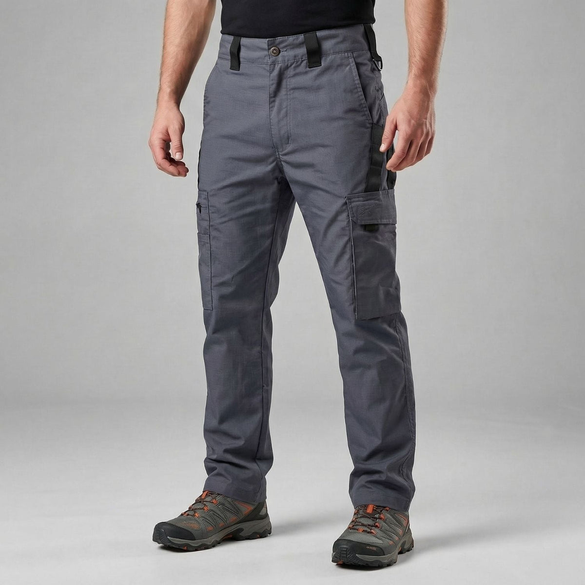 Men's Tactical Cargo Pants With Water Resistant Finish And Multi Pocket Layout
