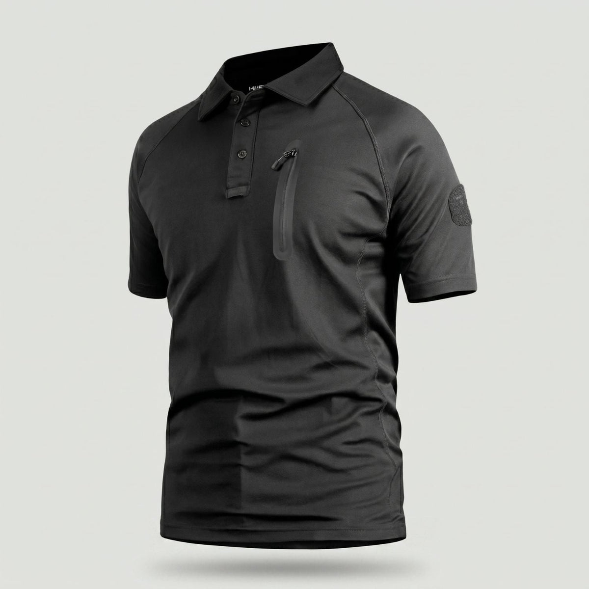 Men's Quick Dry Outdoor Polo Shirt With Zip Chest Pocket