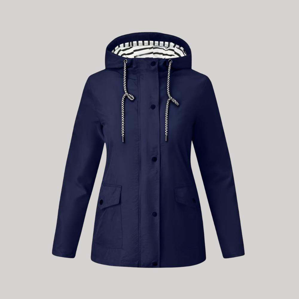 Women's Lightweight Packable Water Repellent Rain Jacket with Hood