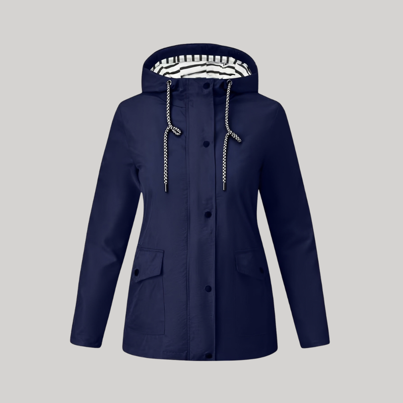 Women's Lightweight Packable Water Repellent Rain Jacket with Hood