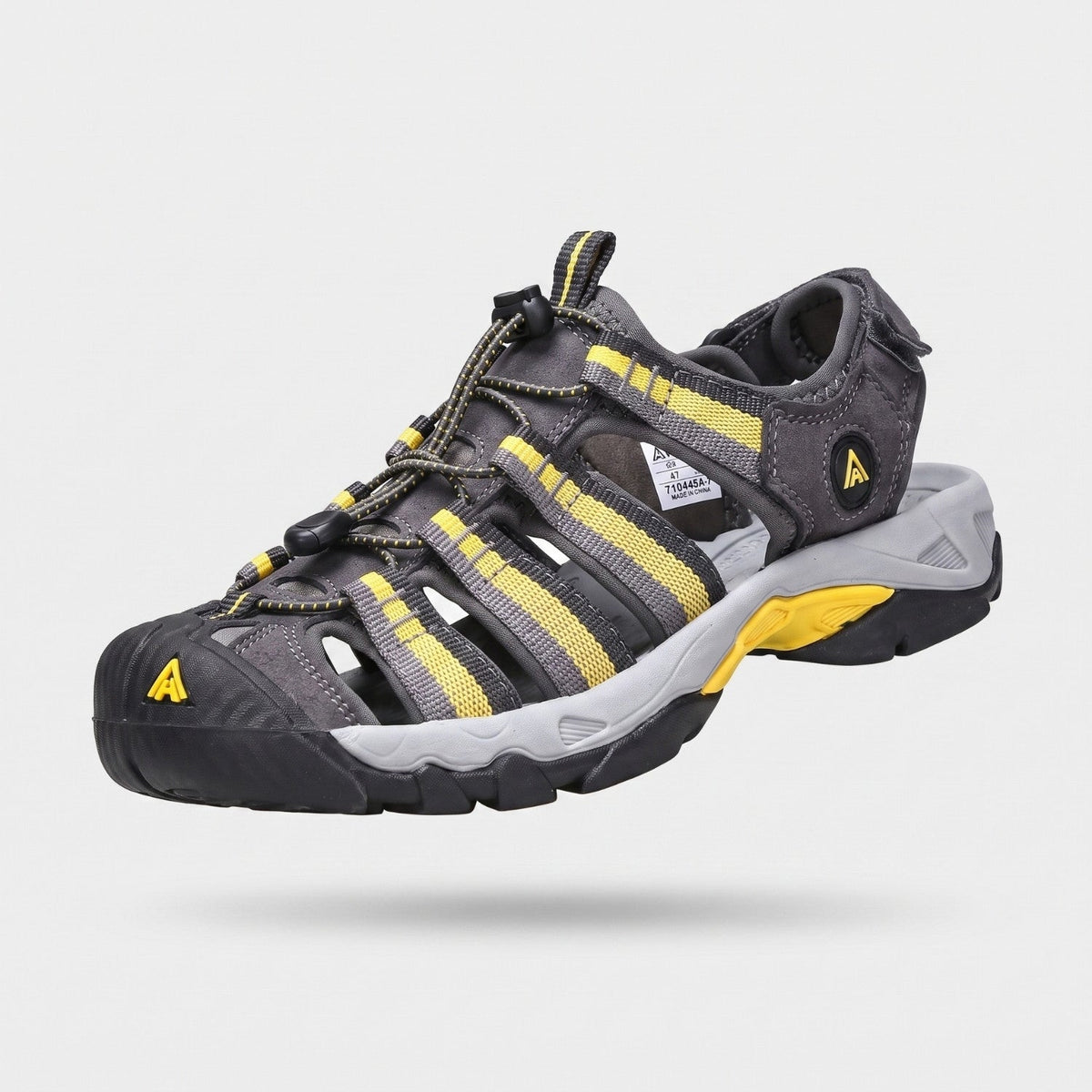 Men's Closed Toe Walking Sandals with Rubber Toe Cap