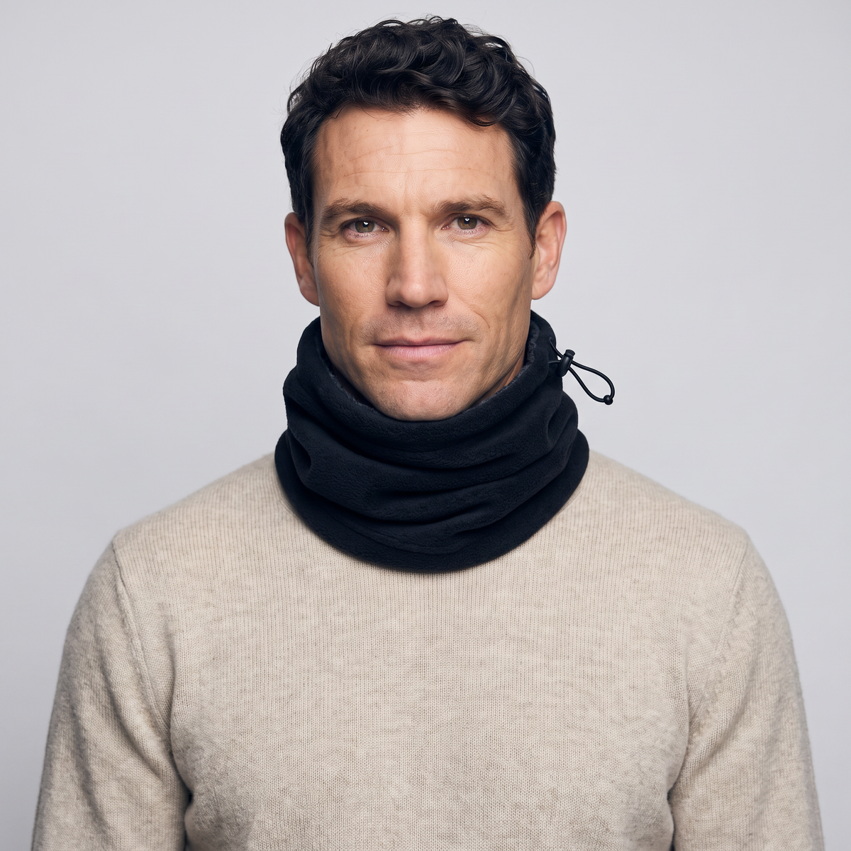 Men's Polar Fleece Snood with Drawcord Top