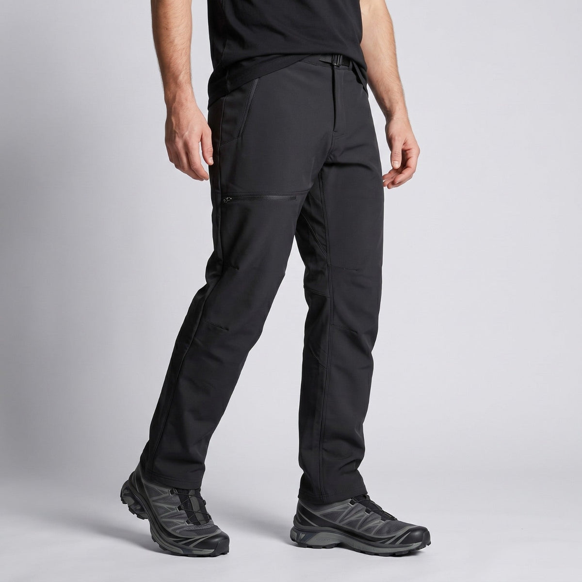 Men’s Fleece-Lined Hiking Pants with 4-Way Stretch and Water-Repellent Finish