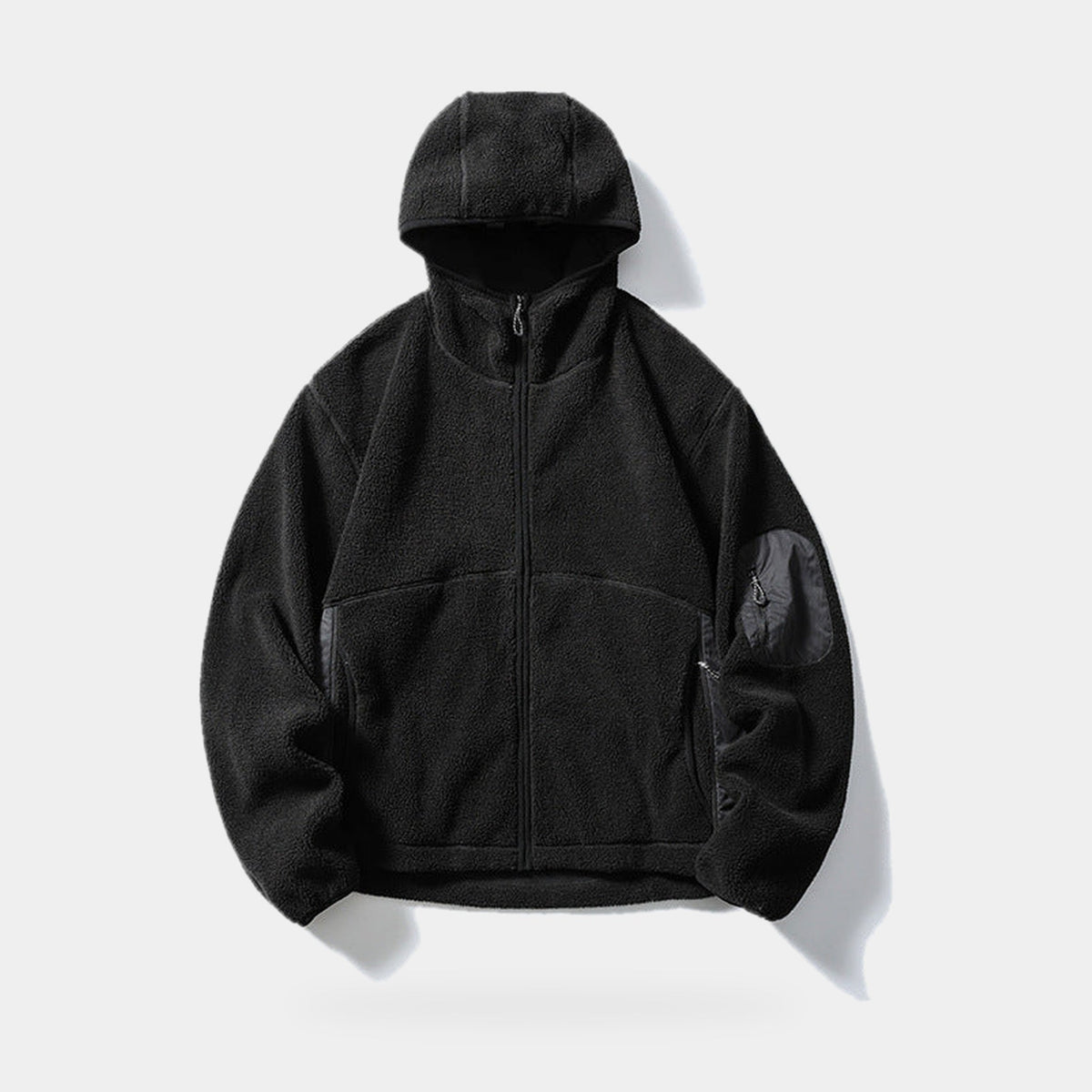 Men's Heavyweight Fleece Hoodie with Chimney Collar