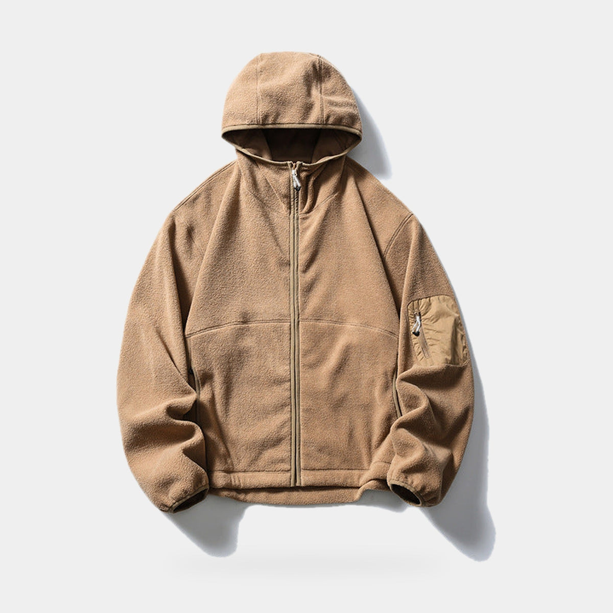 Men's Heavyweight Fleece Hoodie with Chimney Collar