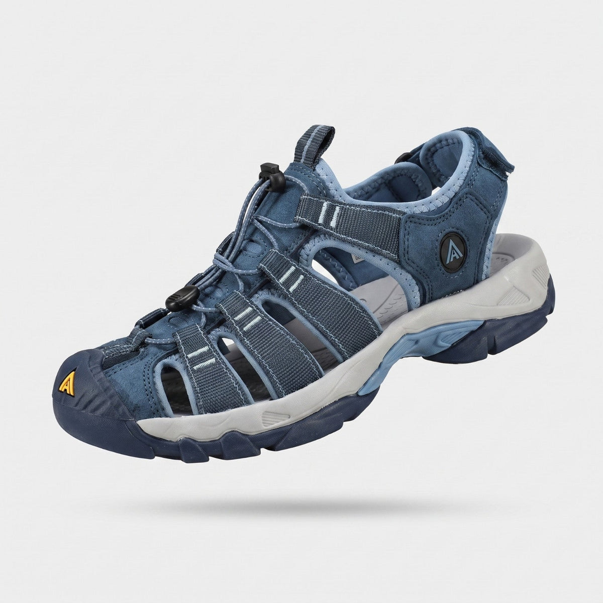 Men's Closed Toe Walking Sandals with Rubber Toe Cap