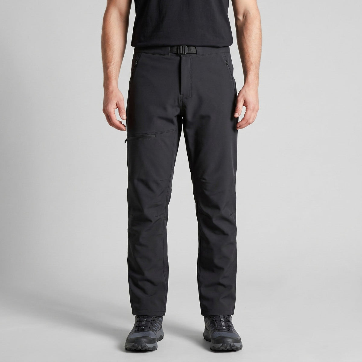 Men’s Fleece-Lined Hiking Pants with 4-Way Stretch and Water-Repellent Finish