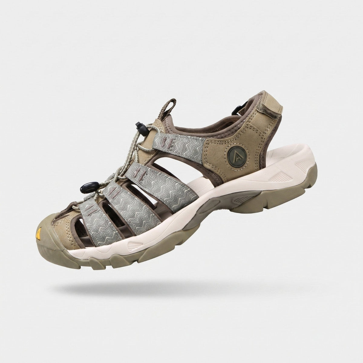 Men's Closed Toe Walking Sandals with Rubber Toe Cap