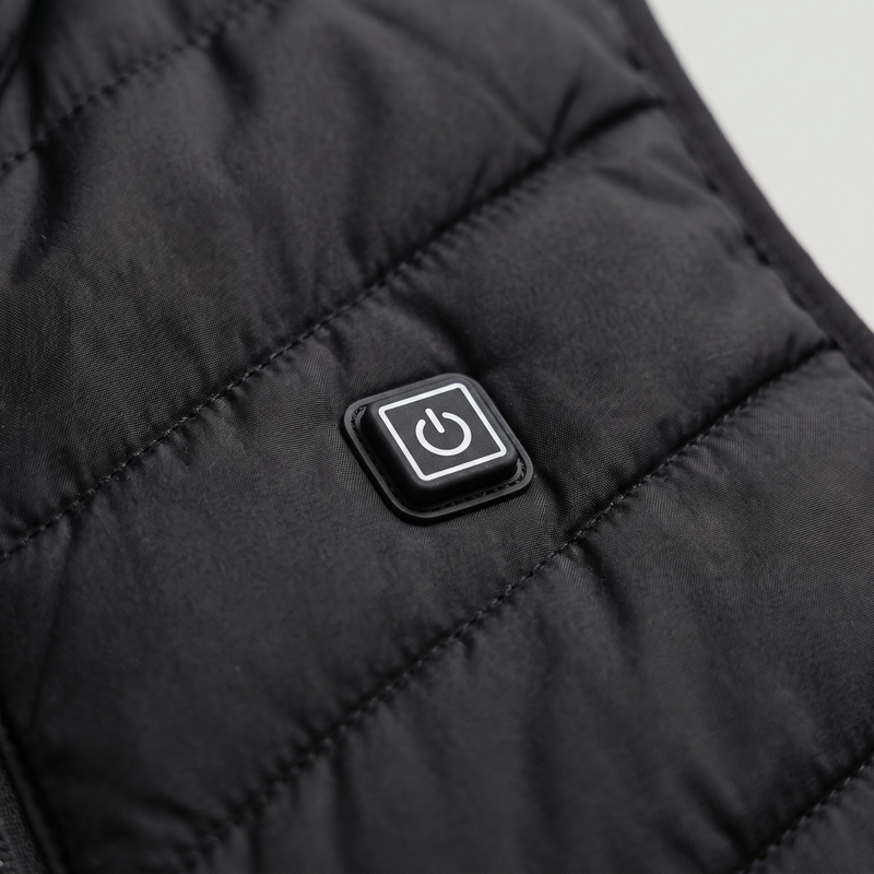 Men's Heated Vest With Four Heating Zones And USB Power Bank Compatible