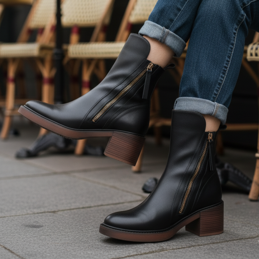 Valorine Women's Ankle Boots | Leather Chelsea Booties