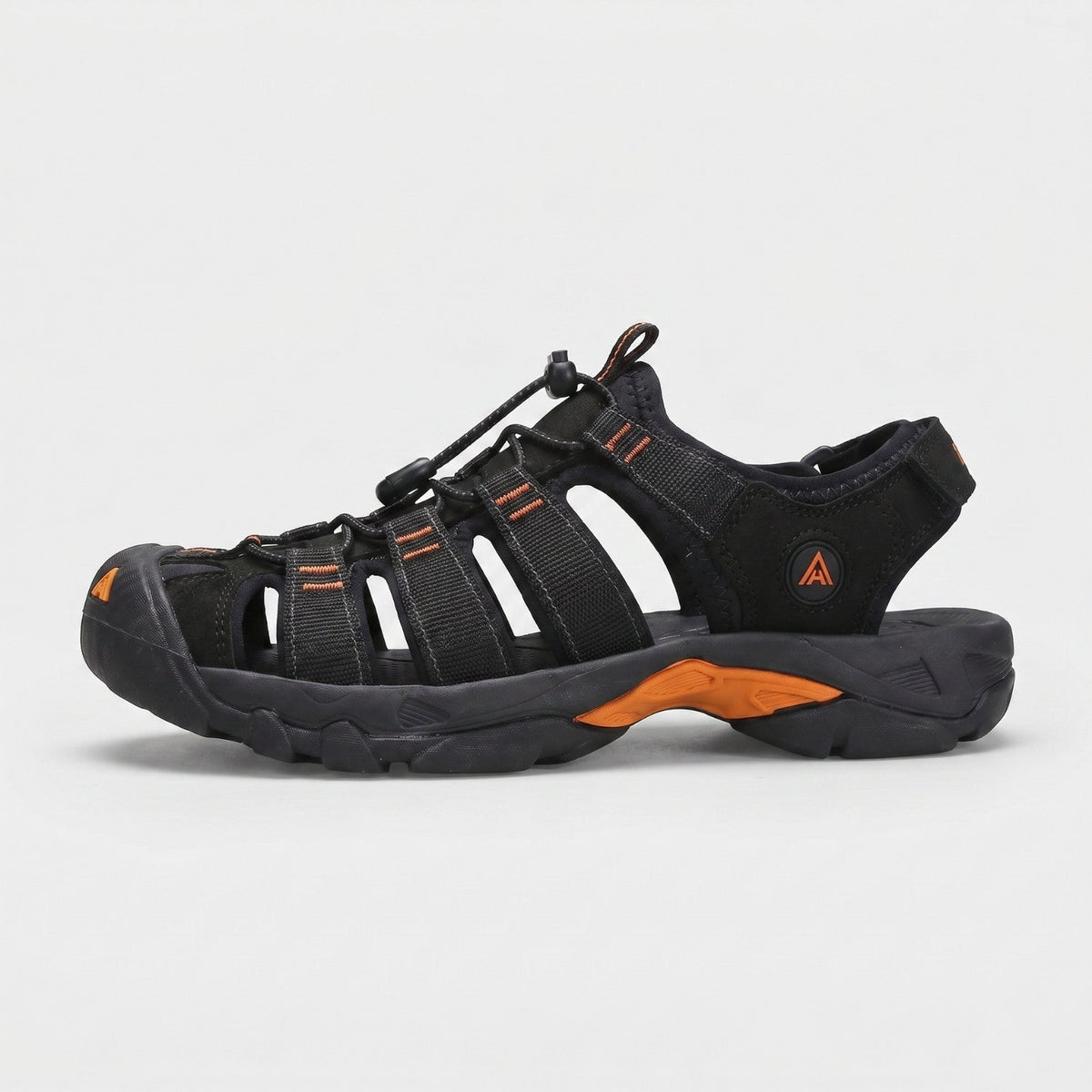 Men's Closed Toe Walking Sandals with Rubber Toe Cap