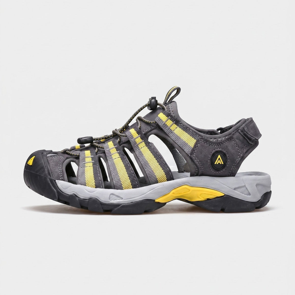 Men's Closed Toe Walking Sandals with Rubber Toe Cap