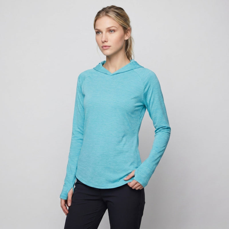 Women's Midweight Hooded Sun Hoodie UV Protection Top
