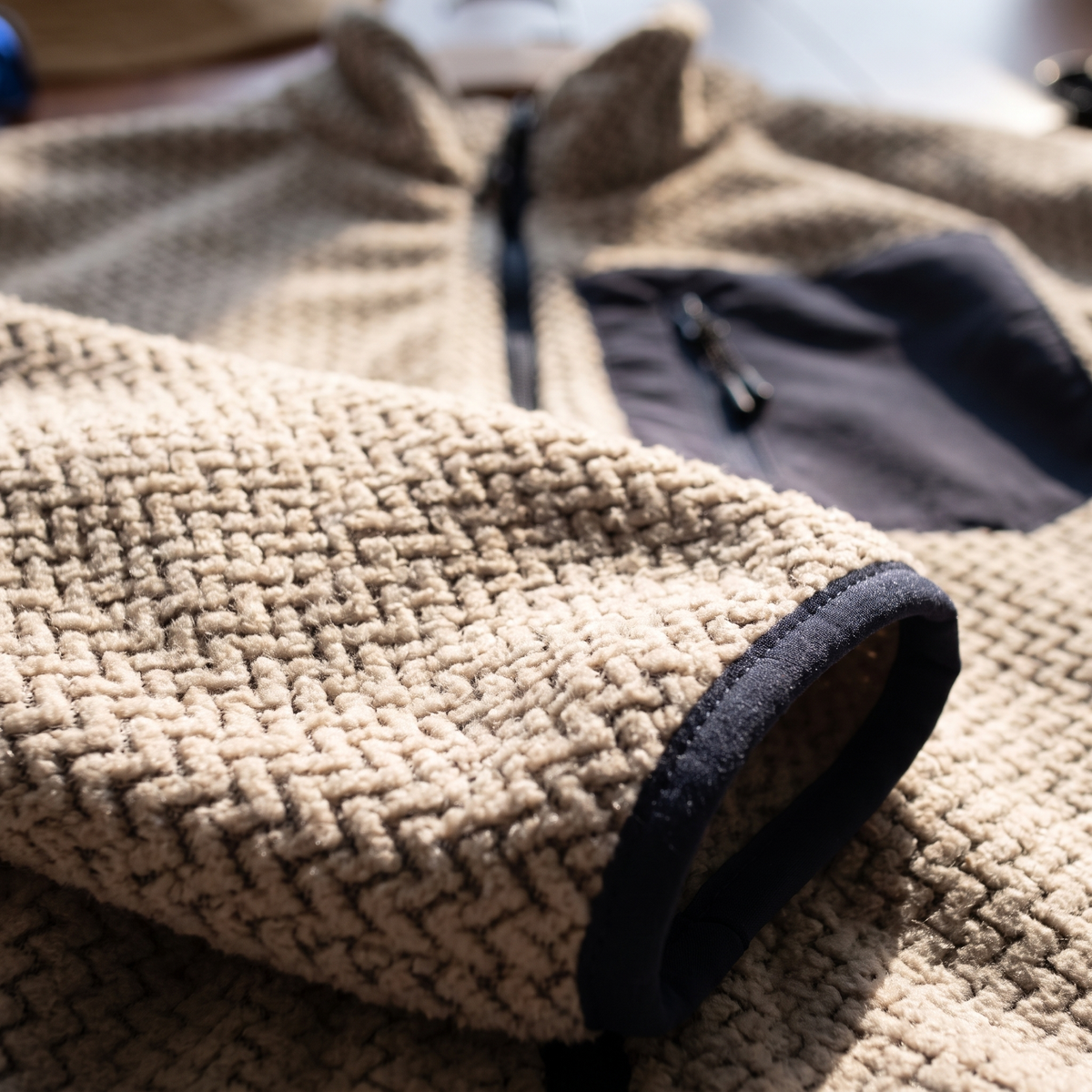 Women's Full Zip Textured Fleece Jacket with Zip Chest Pocket