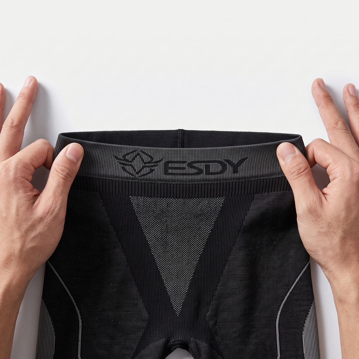 Men's Ski Base Layer Set With Long Sleeve Top And Seamless Knit Leggings