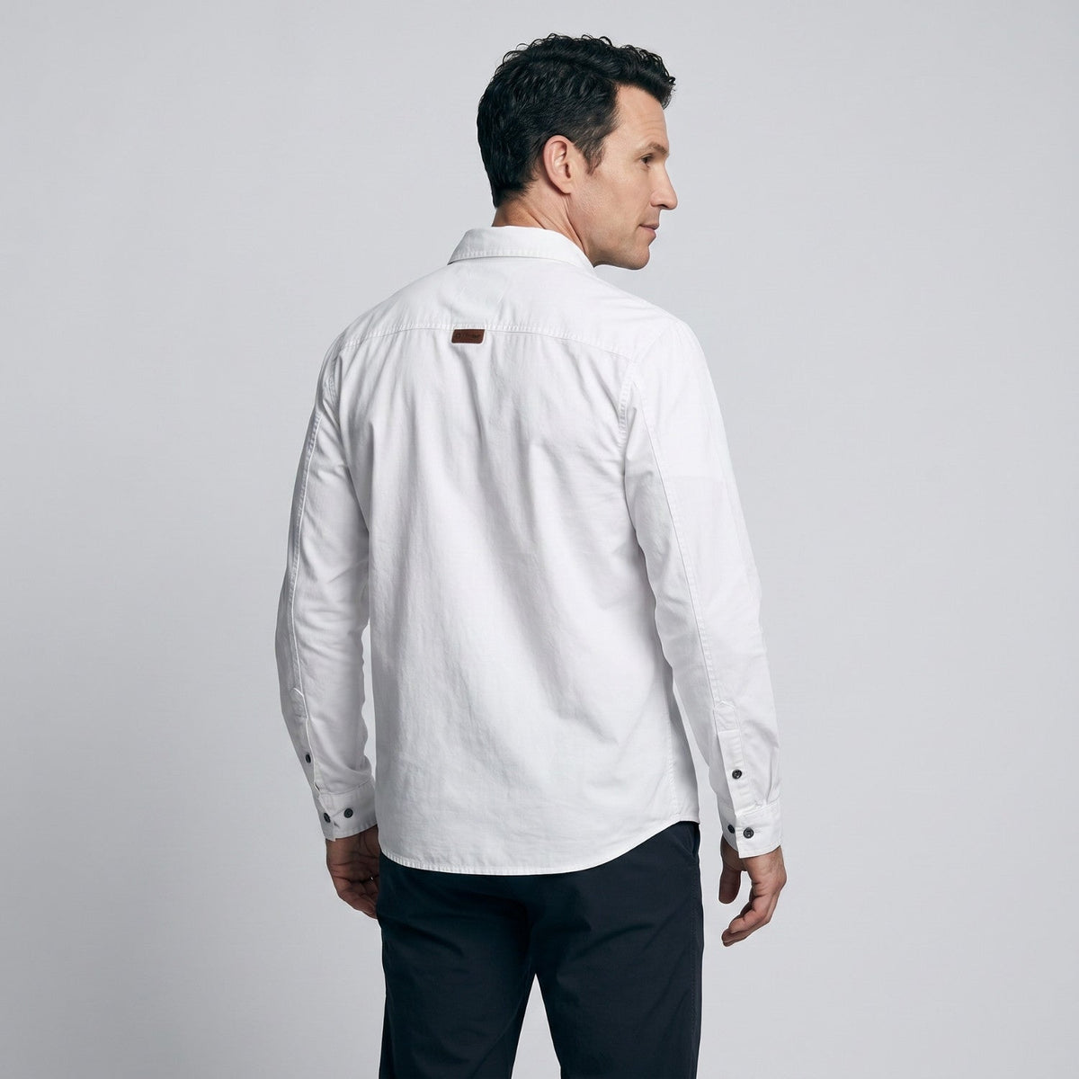 Men's Cotton Field Shirt With Double Chest Pockets And Long Sleeves