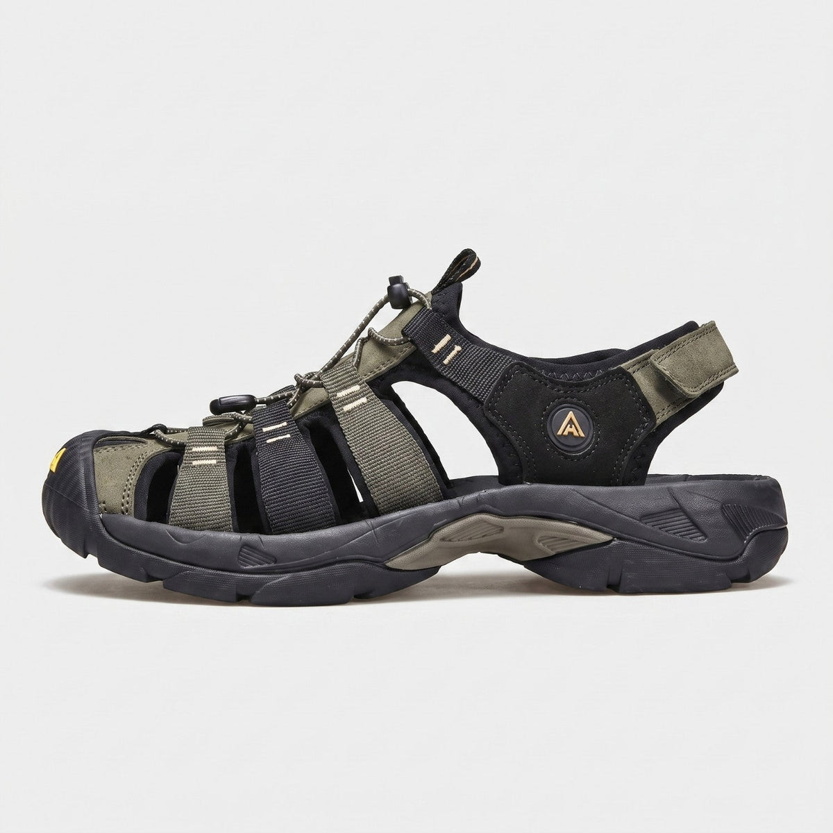 Men's Closed Toe Walking Sandals with Rubber Toe Cap