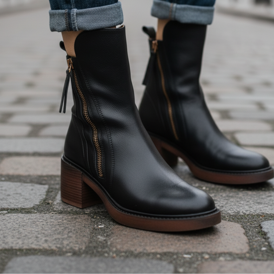 Valorine Women's Ankle Boots | Leather Chelsea Booties