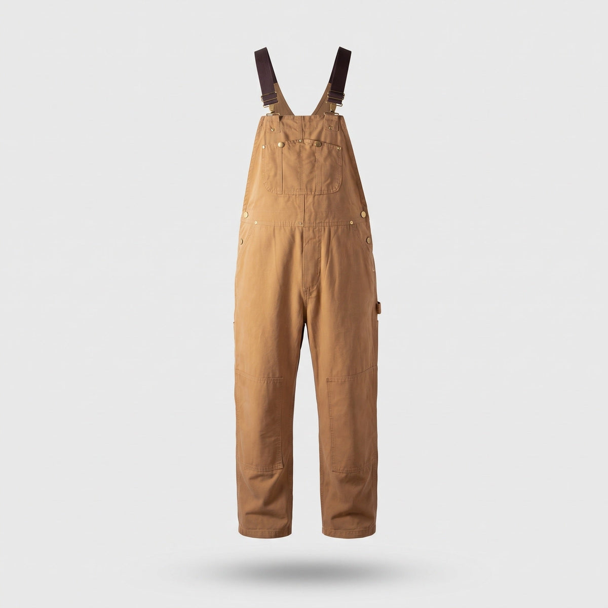 Women's Cotton Canvas Bib Overalls with Adjustable Crossback Straps