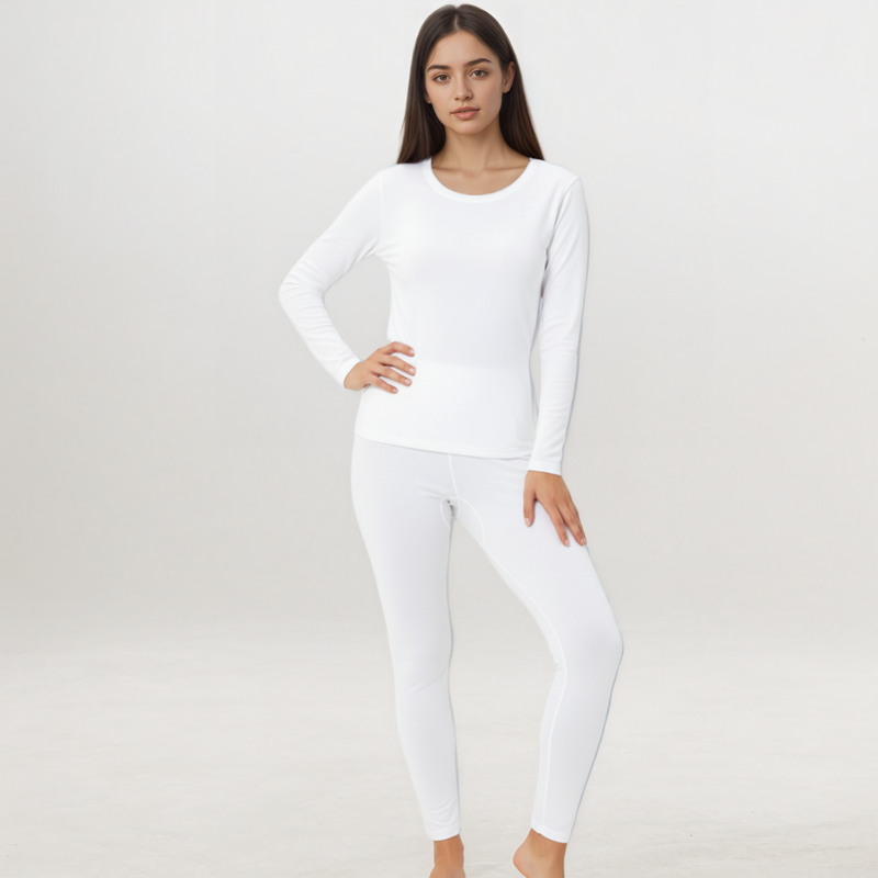 Women's Lightweight Long Johns Base Layer Set with Long Sleeve Top and Pants