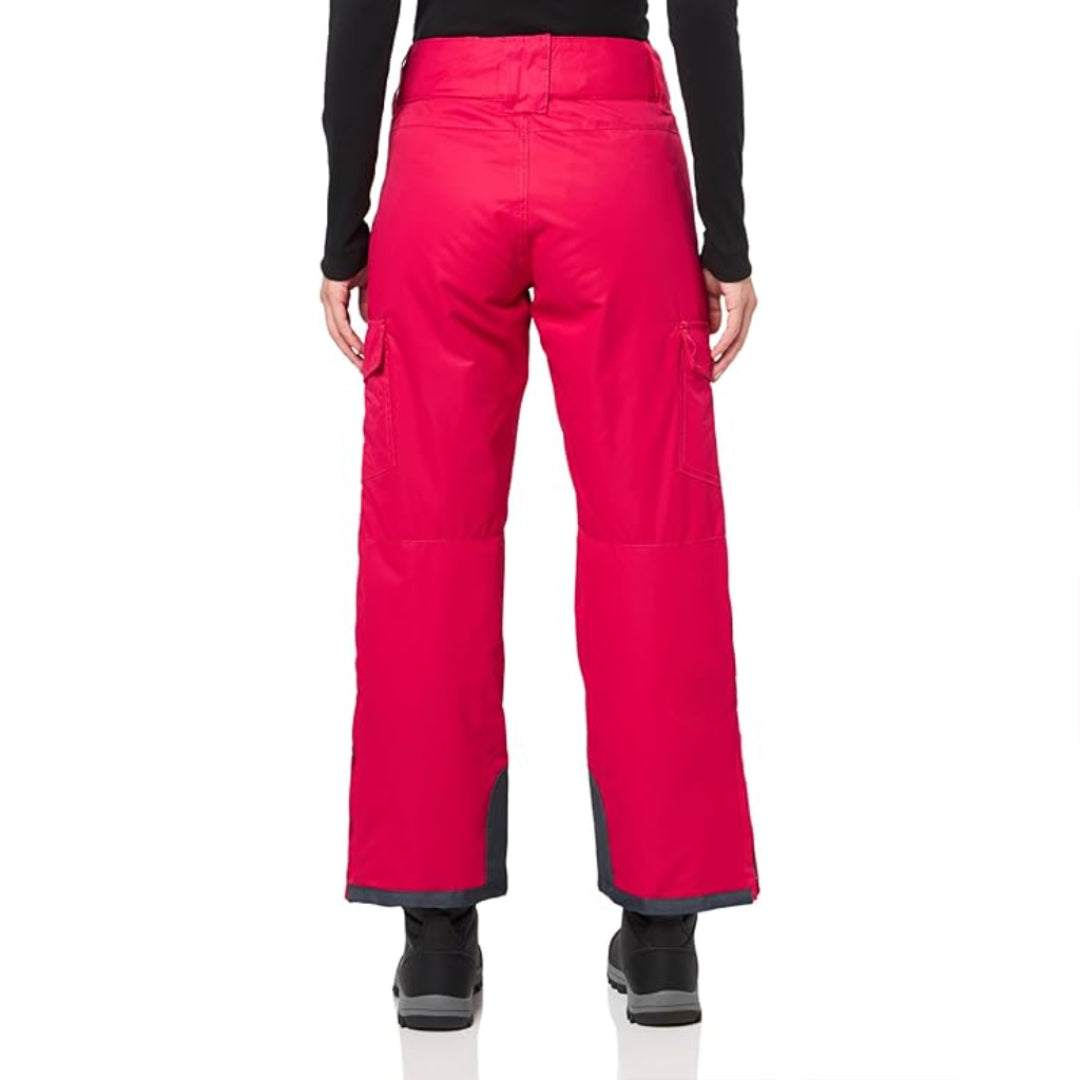 Women's Insulated Waterproof Cargo Snow Pants with Zip Pockets