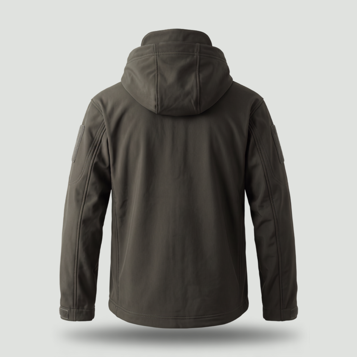 Men's Fleece Lined Hooded Softshell Jacket with Zip Pockets