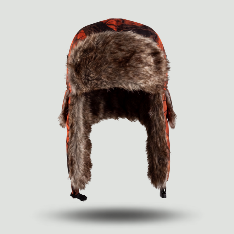 Men's Camouflage Trapper Hat with Faux Fur Lining