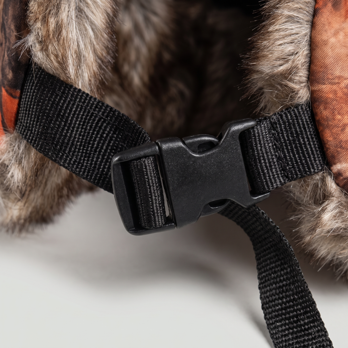 Men's Camouflage Trapper Hat with Faux Fur Lining