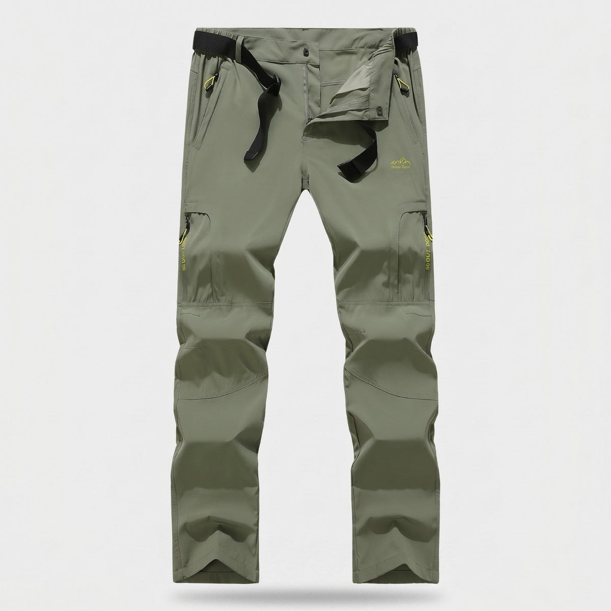 Men's Quick Dry Hiking Pants With Zip Cargo Pockets And Mesh Lining