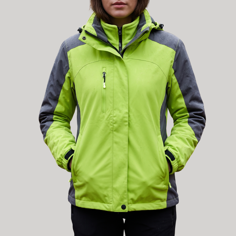Women's Waterproof Jacket with Removable Fleece Liner