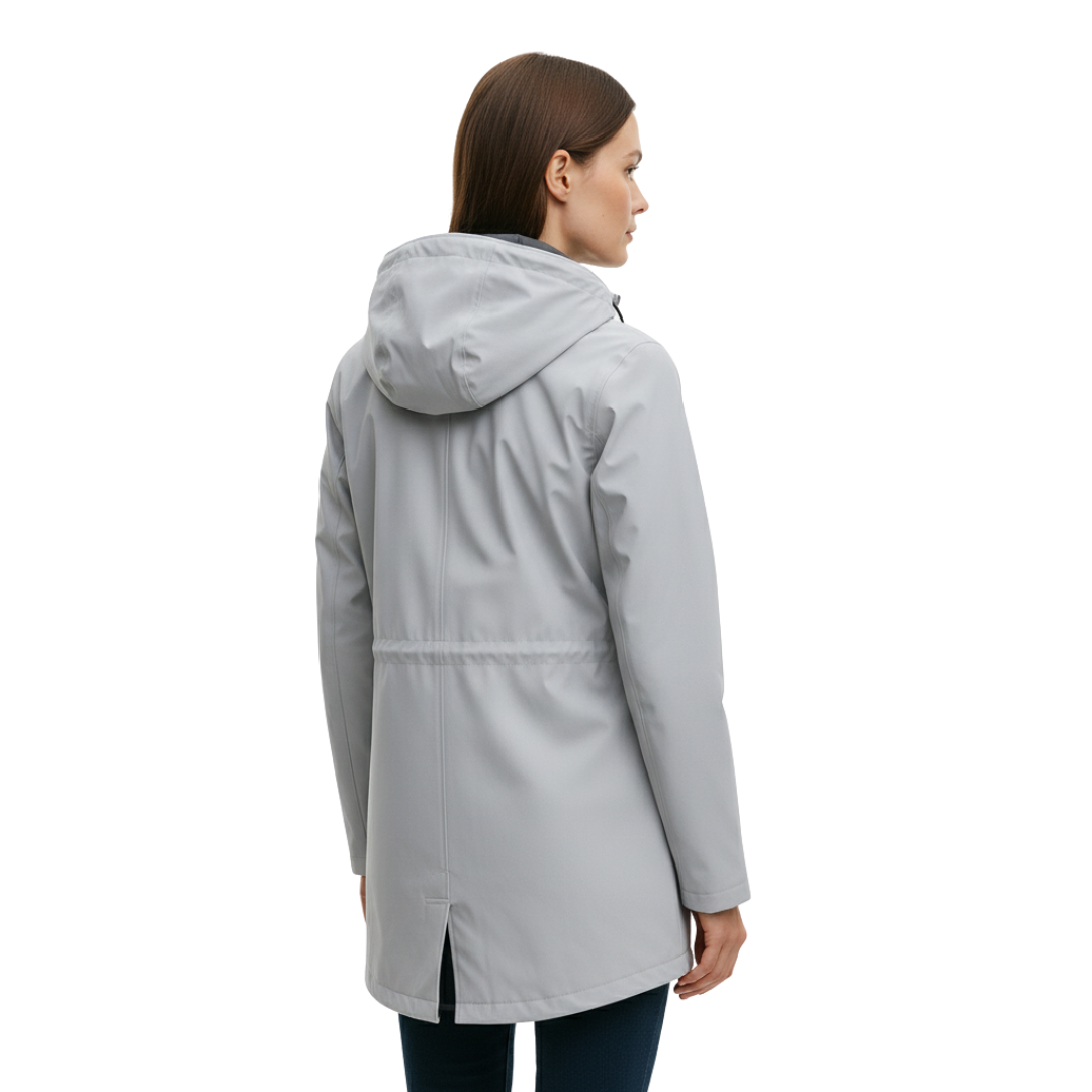Women's Long Waterproof Windproof Hooded Raincoat
