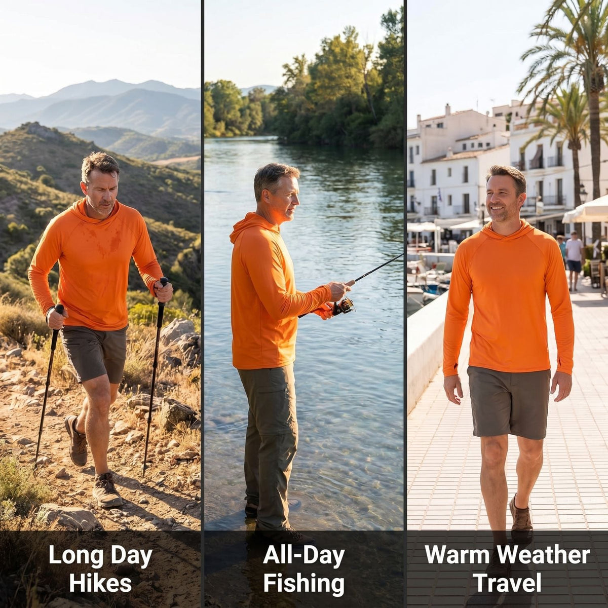 Men's Lightweight Sun Protection Hoodie