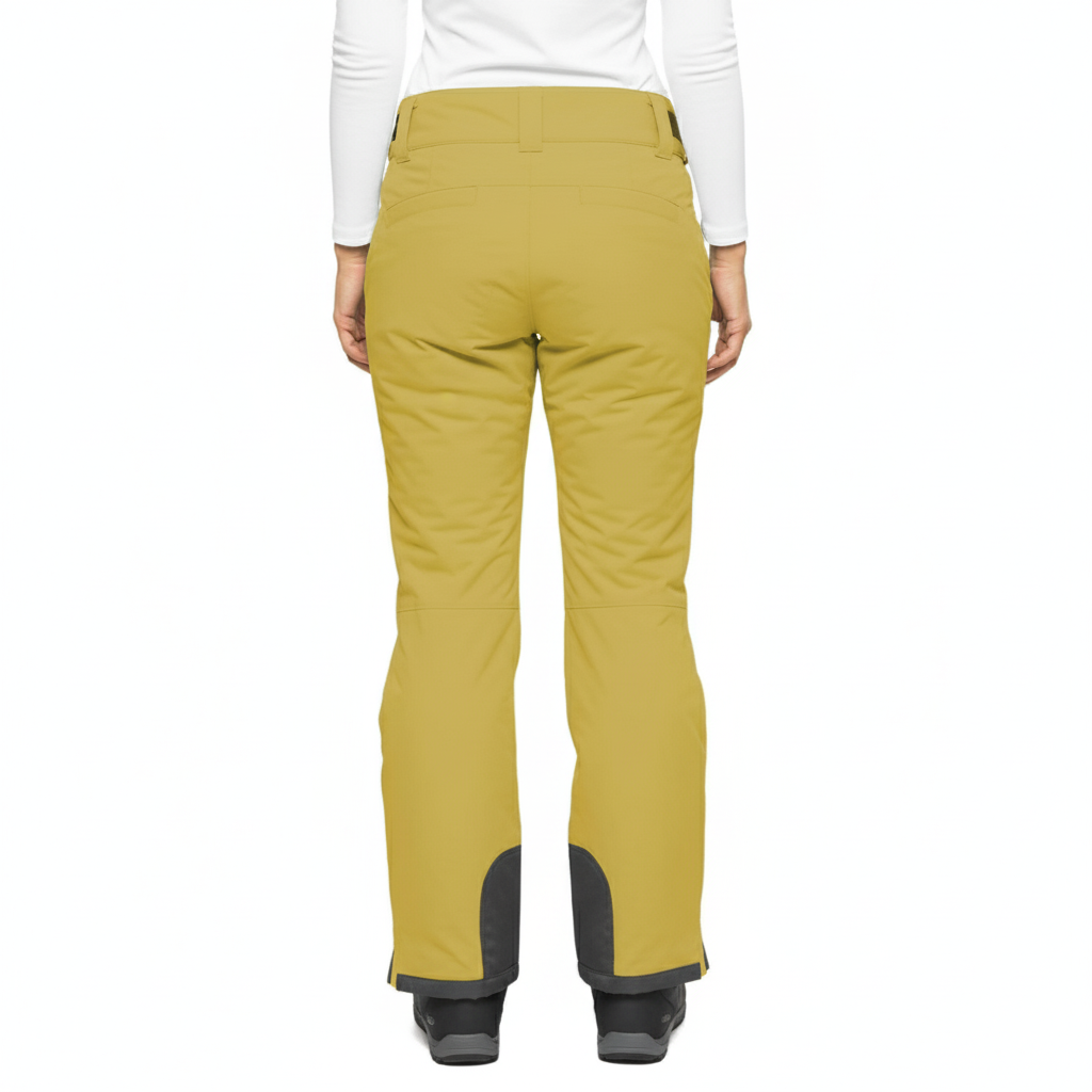 Women's Insulated Waterproof Ski Pants with Zip Pockets and Adjustable Waist