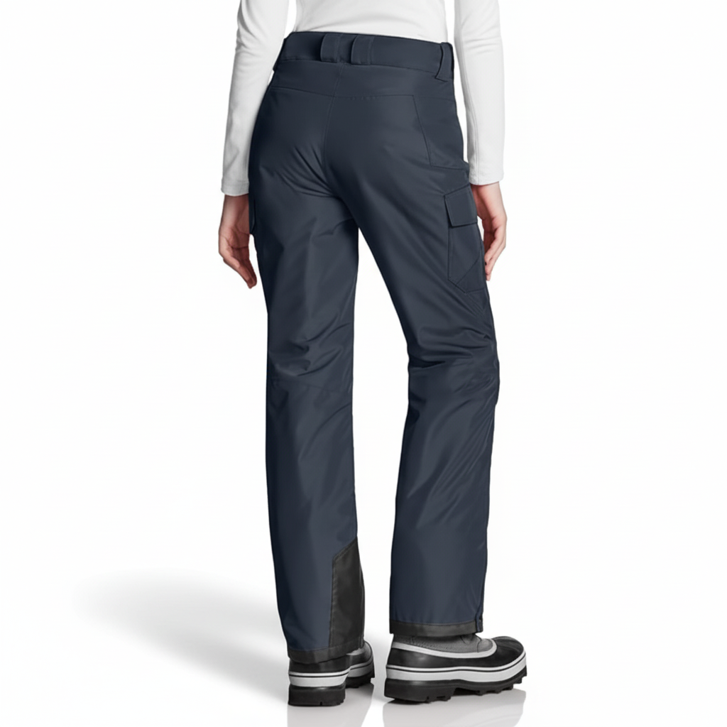 Women's Waterproof Insulated Snow Pants with Adjustable Waist and Gaiters