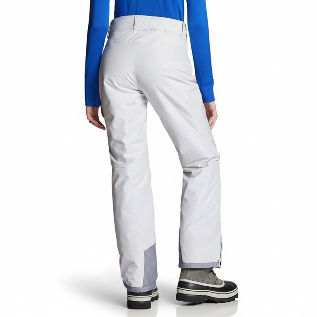 Women's Waterproof Insulated Snow Pants with Adjustable Waist and Gaiters