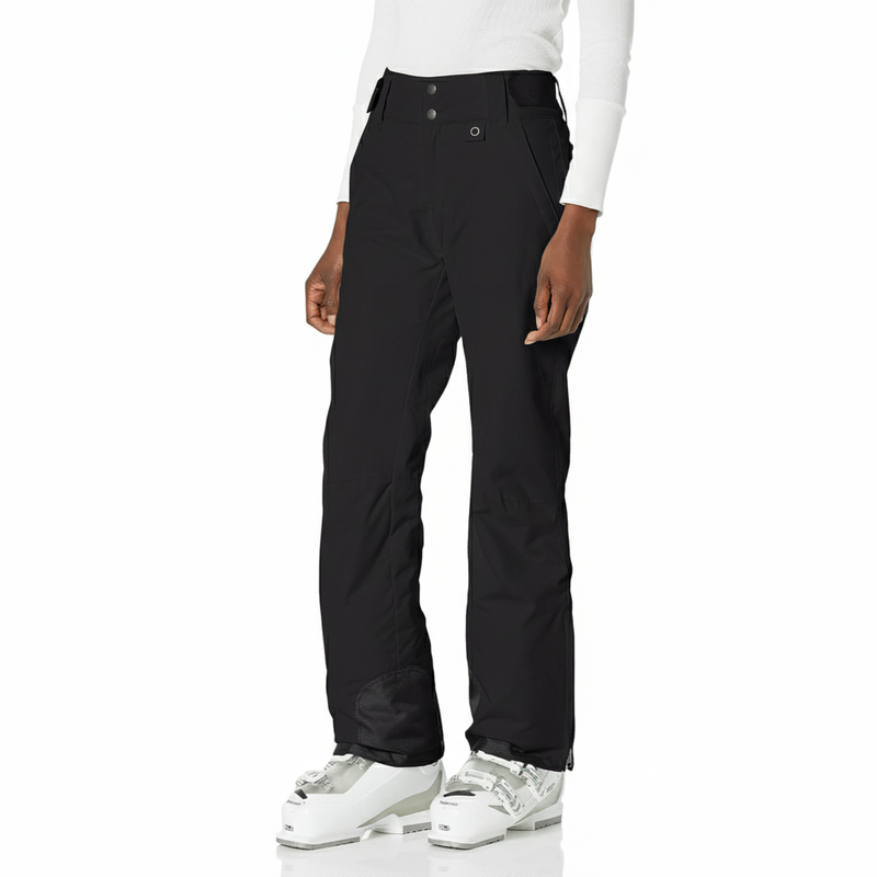 Women's Insulated Waterproof Snow Pants with Zip Pockets and Boot Gaiters