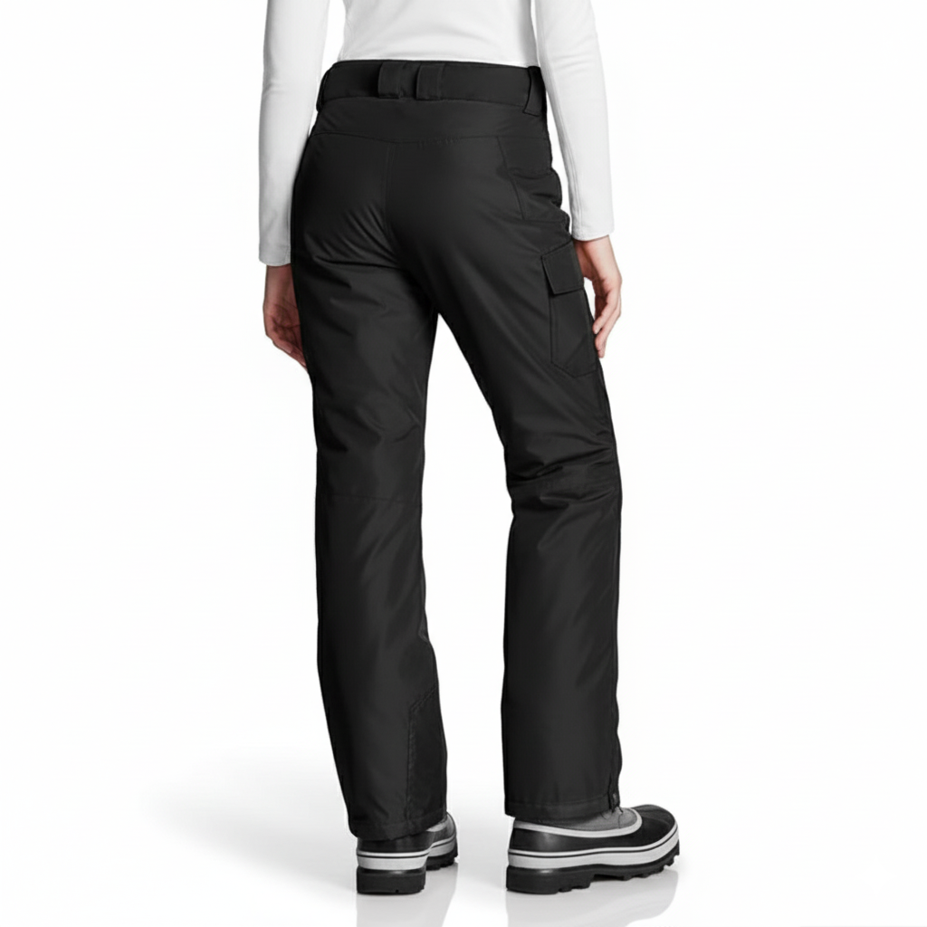 Women's Waterproof Insulated Snow Pants with Adjustable Waist and Gaiters