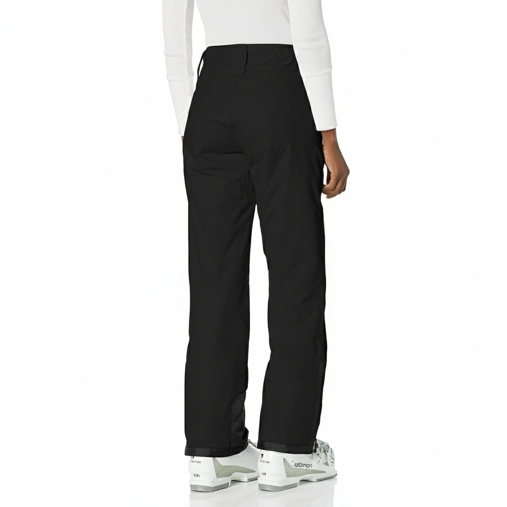 Women's Insulated Waterproof Ski Pants with Zip Pockets and Adjustable Waist